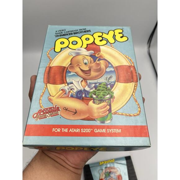 Popeye Game (Atari 5200, 1983) CIB Complete In Box Excellent - Picture 10 of 16